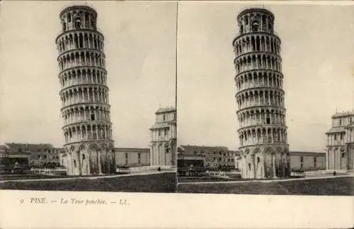 Stereo Ak Pisa Toscana, Der Schiefe Turm