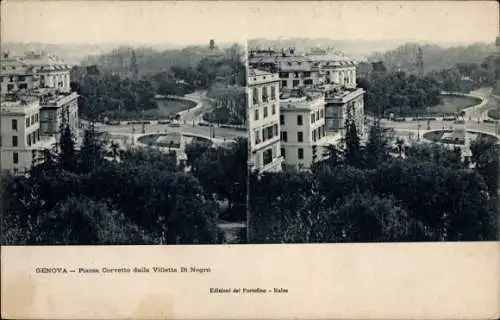 Stereo Ak Genua Genua Ligurien, Piazza Corvetto, Villetta di Negro