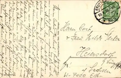 Ak Stuttgart in Württemberg, Straßenpartie bei der Pauluskirche