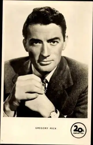 Ak Schauspieler Gregory Peck, Portrait