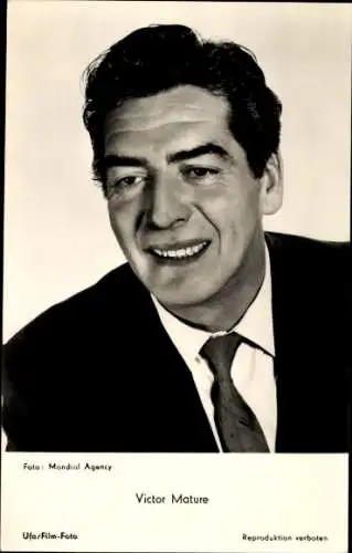 Ak Schauspieler Victor Mature, Portrait