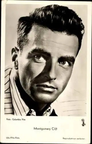 Ak Schauspieler Montgomery Clift, Portrait