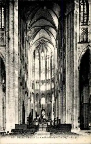 10 alte Ansichtskarten Beauvais Oise, Cathedrale, diverse Ansichten