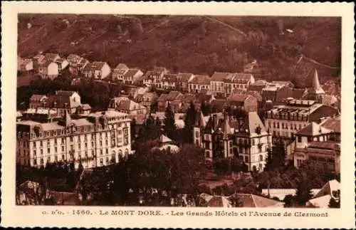 10 alte Ansichtskarten Le Mont Dore Puy de Dôme, Diverse Ansichten