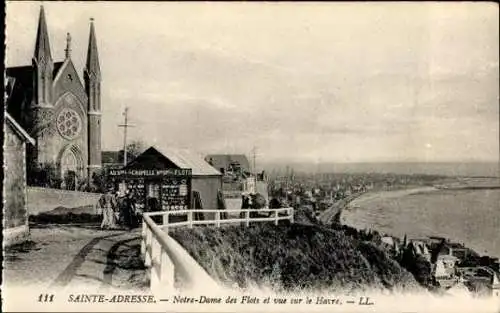 10 alte Ansichtskarten Sainte Adresse Seine Maritime, Diverse Ansichten