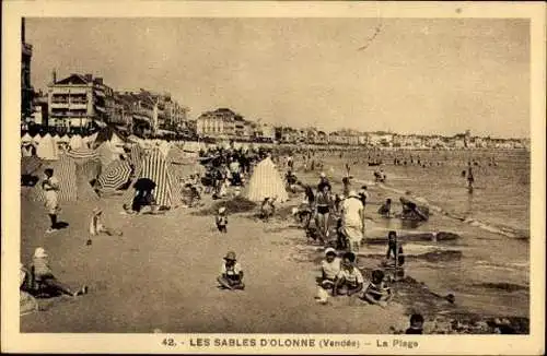 8 alte Ansichtskarten Les Sables d'Olonne Vendée, Diverse Ansichten