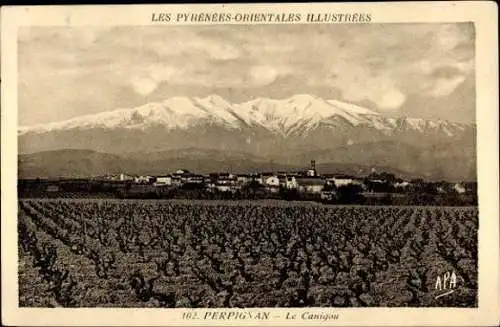 6 alte Ansichtskarten Perpignan Pyrénées Orientales, Diverse Ansichten