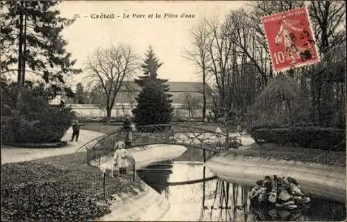 6 alte Ansichtskarten Créteil Val de Marne, Diverse Ansichten