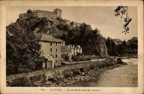 10 alte Ansichtskarten Lourdes Hautes Pyrénées, Diverse Ansichten