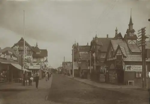 Original Foto Westerland auf Sylt, Strandstraße, um 1900