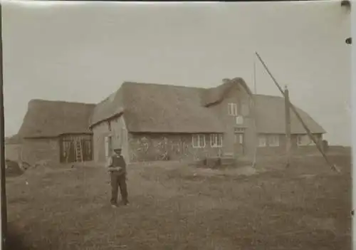 Original Foto Westerland auf Sylt, Bauernhaus, um 1900