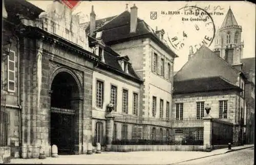 7 alte Ansichtskarten Dijon Côte d’Or, Diverse Ansichten