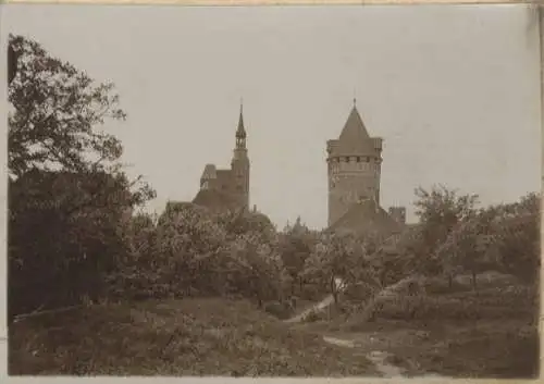 Original Foto Tangermünde in Sachsen-Anhalt, Stephanskirche mit Gefängnisturm, um 1900