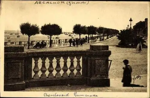 10 alte Ansichtskarten Arcachon Gironde, Diverse Ansichten