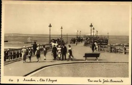 10 alte Ansichtskarten Arcachon Gironde, Diverse Ansichten