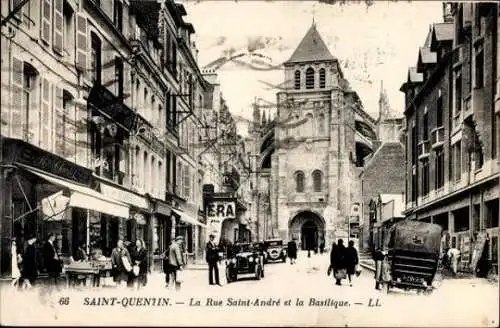 10 alte Ak Saint Quentin in Frankreich, diverse Ansichten