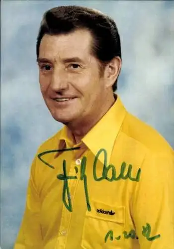 Autogrammkarte Fußball, Fritz Walter, Portrait