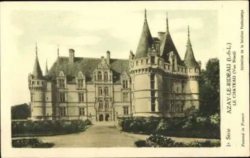 10 alte Ak, Serie Le Cathedrales de France, diverse Ansichten