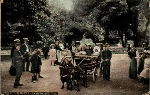 Ak Le Havre Seine Maritime, Le square Saint Roch