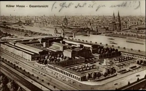 Ak Köln am Rhein, Gesamtansicht Kölner Messe