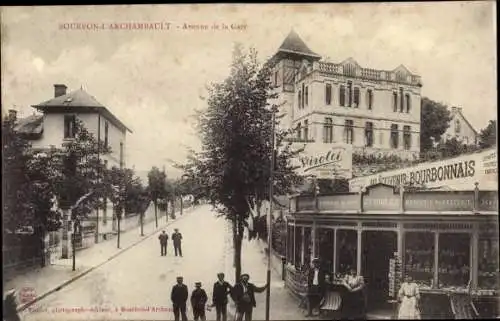 Ak Bourbon l'Archambault Allier, Avenue de la Gare