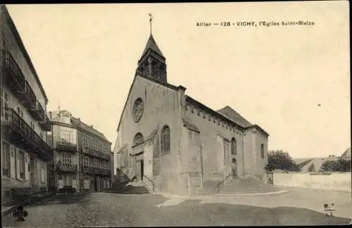 Ak Vichy Allier, Église Saint Blaize