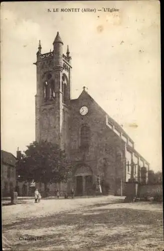 Ak Le Montet Allier, L´Église