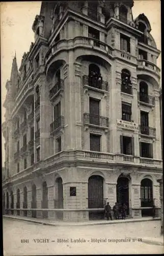 Ak Vichy Allier, Hôtel Lutecia