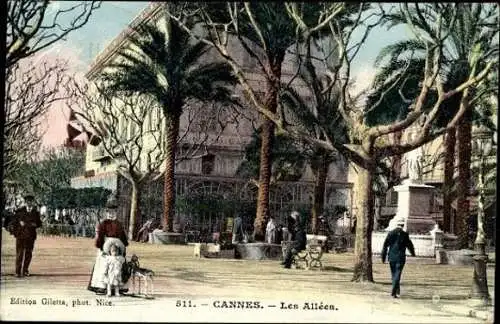 10 alte Ak Cannes Alpes Maritimes, diverse Ansichten