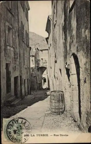 Ak La Turbie Alpes-Maritimes, Rue Droite