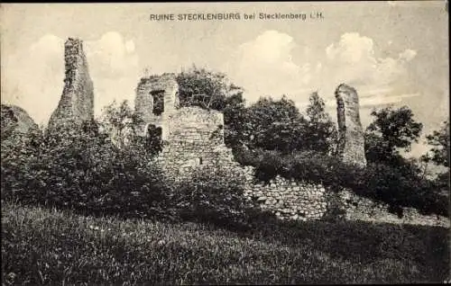 Ak Stecklenberg Thale im Harz, Ruine Stecklenburg
