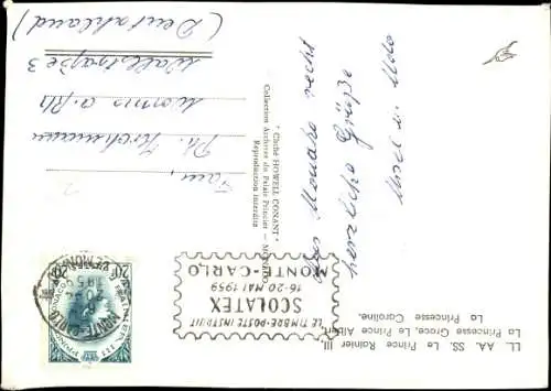 Ak Prinz Rainier III. von Monaco, Grace Kelly, Prince Albert, Princesse Caroline