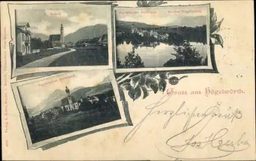 Ak Högelwörth Höglwörth Anger im Rupertiwinkel Oberbayern, Anger, Bayerisches Hochland, Kloster