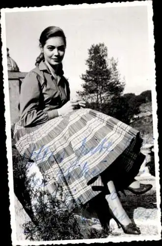 Ak Schauspielerin Ingeborg Schöner, Portrait, Autogramm