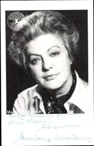 Ak Schauspielerin Marianne Schönauer, Portrait, Autogramm