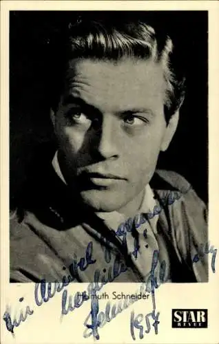 Ak Schauspieler Helmut Schneider, Portrait, Autogramm, STAR