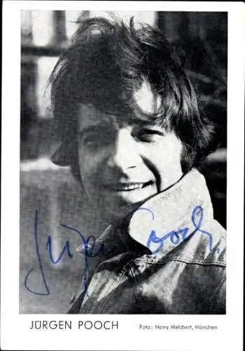 Ak Schauspieler Jürgen Pooch, Portrait, Autogramm