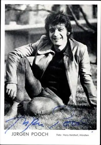 Ak Schauspieler Jürgen Pooch, Portrait, Autogramm