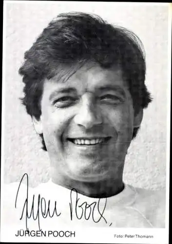 Ak Schauspieler Jürgen Pooch, Portrait, Autogramm