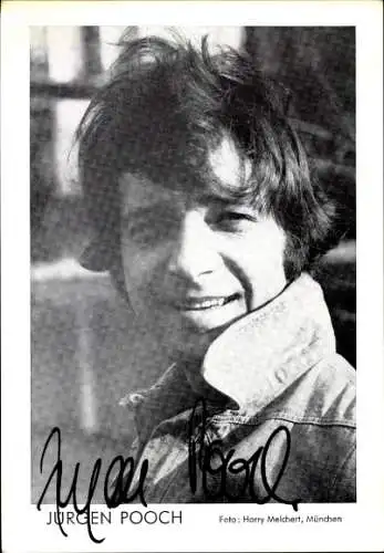Ak Schauspieler Jürgen Pooch, Portrait, Autogramm