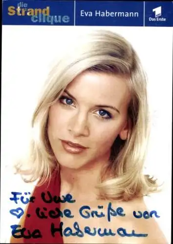 Ak Schauspielerin Eva Habermann, Portrait, Autogramm