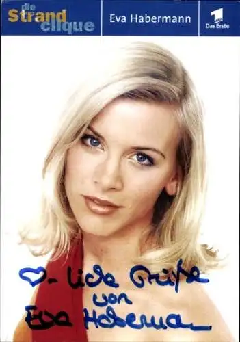 Ak Schauspielerin Eva Habermann, Portrait, Autogramm