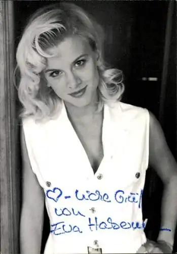 Ak Schauspielerin Eva Habermann, Portrait, Autogramm