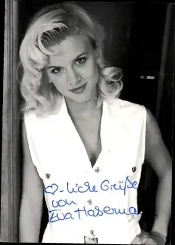 Ak Schauspielerin Eva Habermann, Portrait, Autogramm