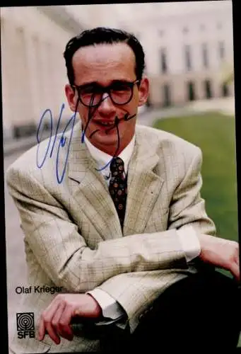 Ak Schauspieler Olaf Krieger, Portrait, Autogramm