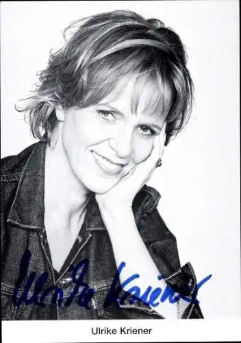 Ak Schauspielerin Ulrike Kriener, Portrait, Autogramm