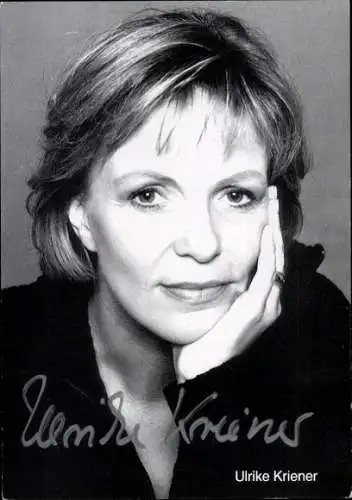 Ak Schauspielerin Ulrike Kriener, Portrait, Autogramm