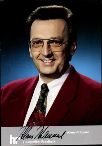 Ak Schauspieler Klaus Krimmel, Portrait, Autogramm