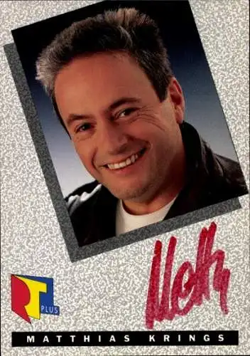 Ak Schauspieler Matthias Krings, Portrait, Autogramm