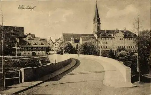 Ak Gaildorf am Kocher Württemberg, Straßenpartie, Kirche